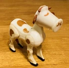 Vintage Fisher Price Little People #915 Farm, White Hex Screw Cow, 1972-1974