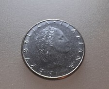 Micro Moneta 50 L Republica Italiana 1991