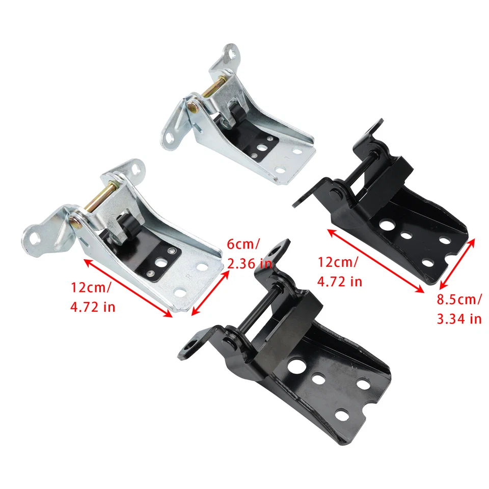 4PCS Front Upper Lower Door Hinge For Ford F150 F-250 F-350 Mercury 1980-1997 Foto 2 de 4