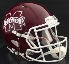 MISSISSIPPI STATE BULLDOGS Riddell Speed Full Size AUTHENTIC Football Helmet