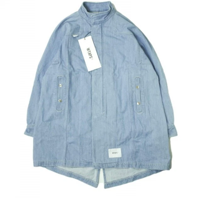 WTAPS 21SS THOMPSON JACKET COTTON. DENIM stand collar field coat 211WVDT-JKM02 S