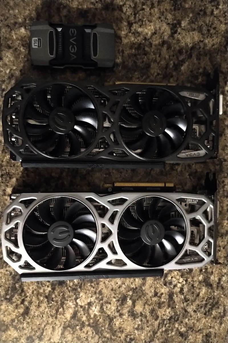 EVGA GTX 1080 Ti FTW3 本格水冷2枚 + SLIブリッジ Two EVGA GTX 1080Ti 11GB and an EVGA SLI Bridge | eBay