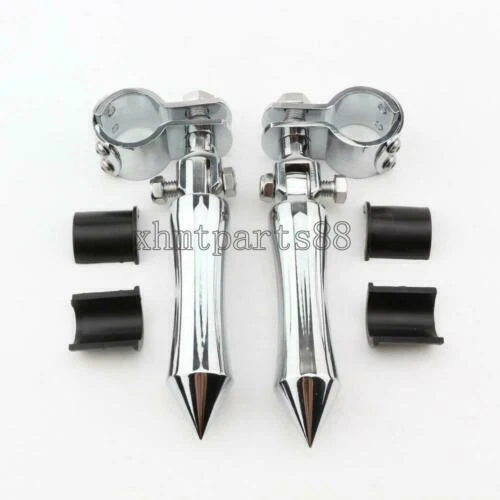 Chrome Highway Spike Foot Pegs For Kawasaki Vulcan 1500 1600 1700 Classic Nomad - Изображение 4 из 4