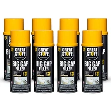 GREAT STUFF Big Gap Filler Insulating Foam Sealant, 12 oz, 8 pack