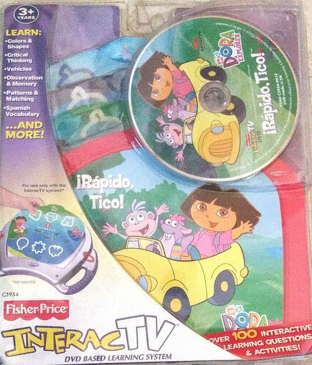 Fisher Price Interac Tv Dora The Explorer Irapido Tico DVD Based