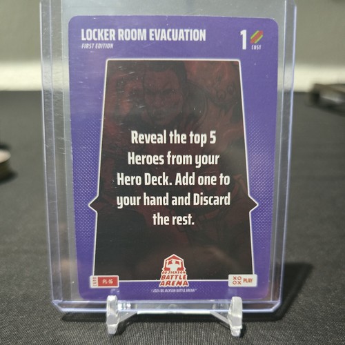 2024 Bo Jackson Battle Arena LOCKER ROOM EVACUATION Play Card #PL-16 Card