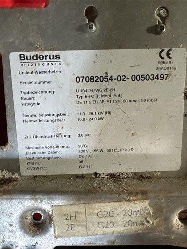 Buderus Differenzdruckdose 40/25Pa 605.99372/A Druckschalter U104-24 Nefit FAST - Bild 3 von 3