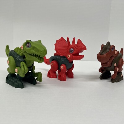 Take Apart Dinosaurs - Set of 3.Kids Learning Toys DIY Construction Kits