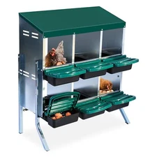 🔥6 Room Metal Nesting Boxes for Chicken Chicken Nesting Box for Laying Eggs NEW