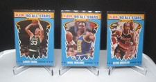 Lot 3 1990 All Stars (Larry Bird,Clyde Drexler,Karl Malone) Basketball Card (F1)