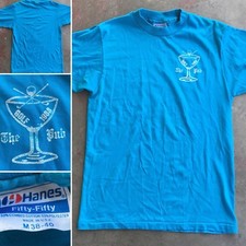 Vintage The Pub GOLF 1988 T Shirt 80s Made In USA Hanes Fifty Fifty Size M