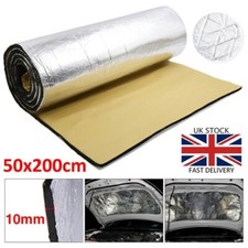 2m Sound Deadening Mat Roll Car Van Heat Insulation 10mm Thick Closed Cell Foam`