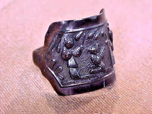 Sterling Opera Ring Adjustable Signed Chinese Sou… - image 1