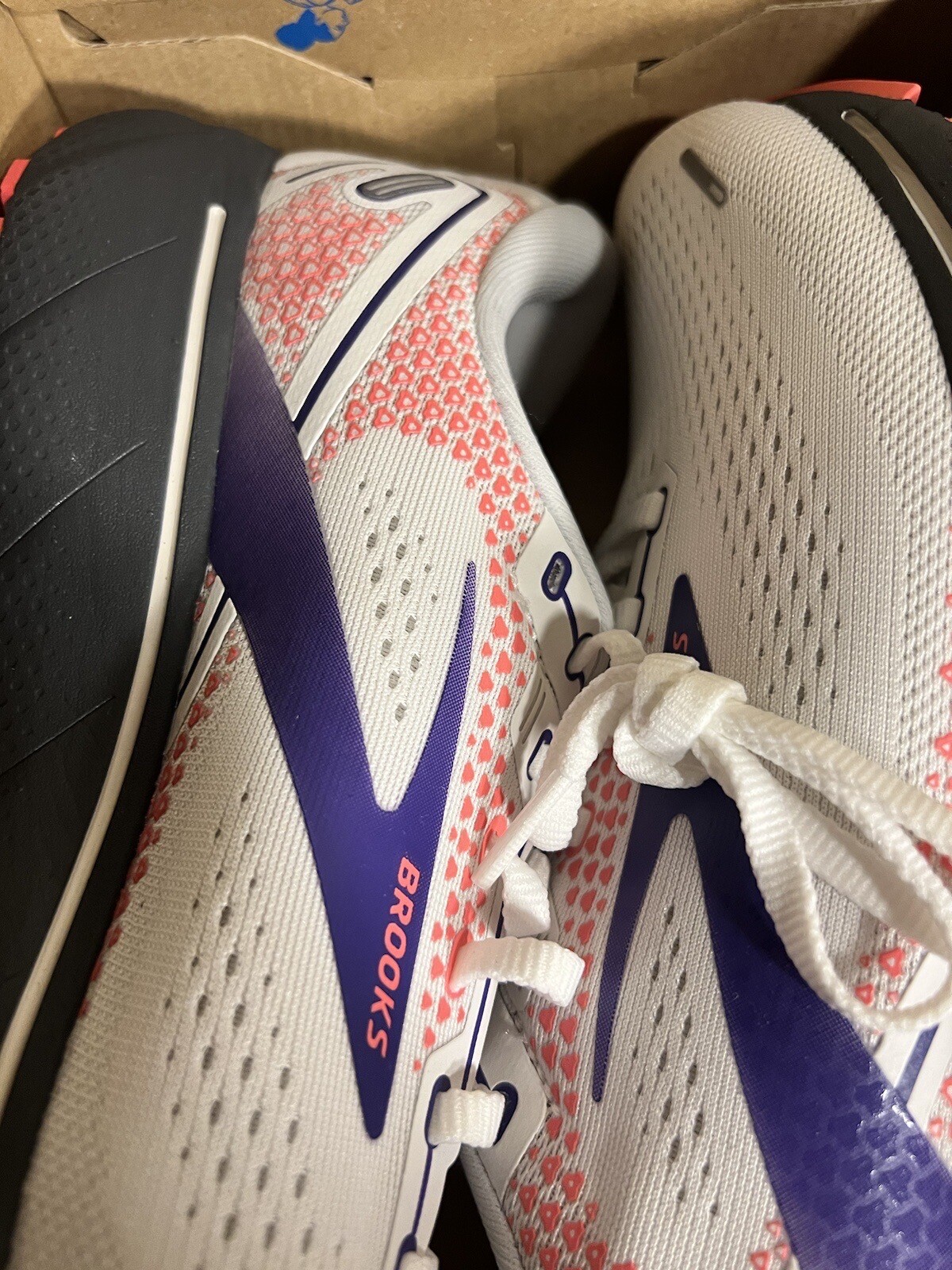 Size 11 Brooks Ghost 14 White Purple Coral for sale online eBay