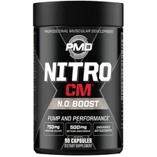 NITRO CM - Nitric Oxide Formula for Muscle Pumps & Performance - (90 Capsules)