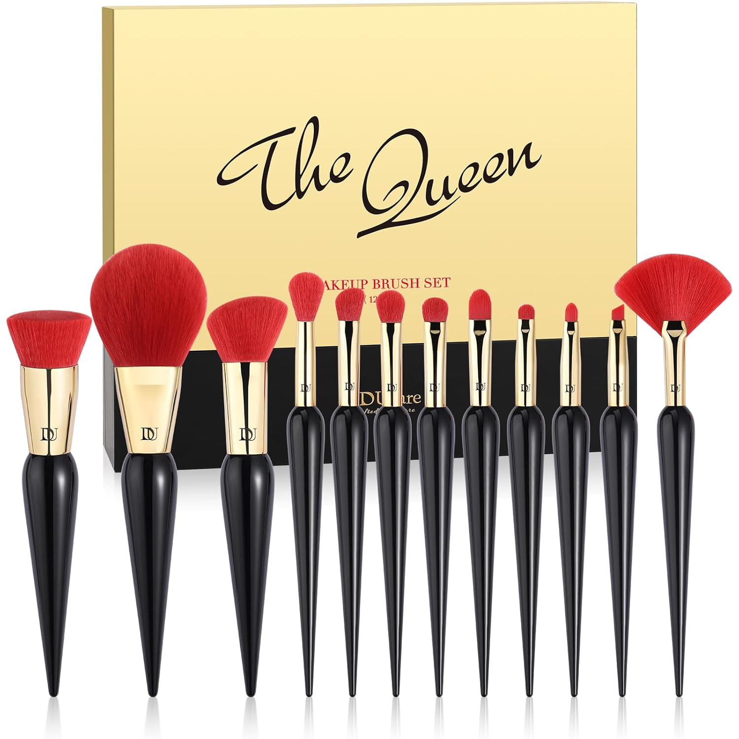 Makeup Brushes 12Pcs the Queen Series Makeup Brush Set Premium Gifts Kabuki Foun-image