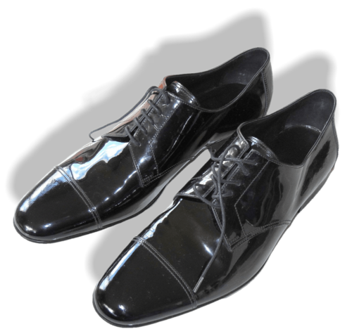 Hermes Black Patent Leather Coktail Party Wedding Men Shoes | eBay