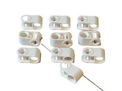 10x Lego Technic 1 x 2 Achs Pin Verbinder #6536 weiß (4)