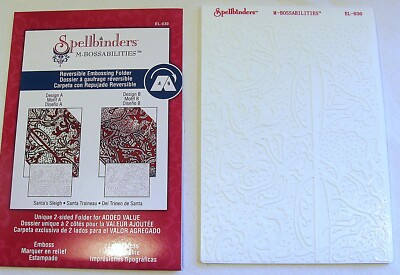 Stanzschablone Spellbinders M-Bossabilities Santa's Sleigh Nikolaus-Schlitten