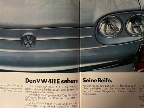 Autoprospekt VW 411 E August 1971 Nummer 151.211.00 Stand 8/71 M. Stempel  - Bild 3 von 8