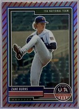 2023 Panini Stars & Stripes 15U National Team Stripes Prizm #23 ZANE BURNS