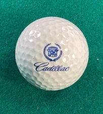 Cadillac Blue Lettering Logo Display Golf Ball Top Flite Tour Vintage
