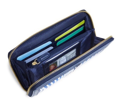 NWT Vera Bradley Accordion Wallet Wavy Stripe Multi-Color - Picture 3 of 5