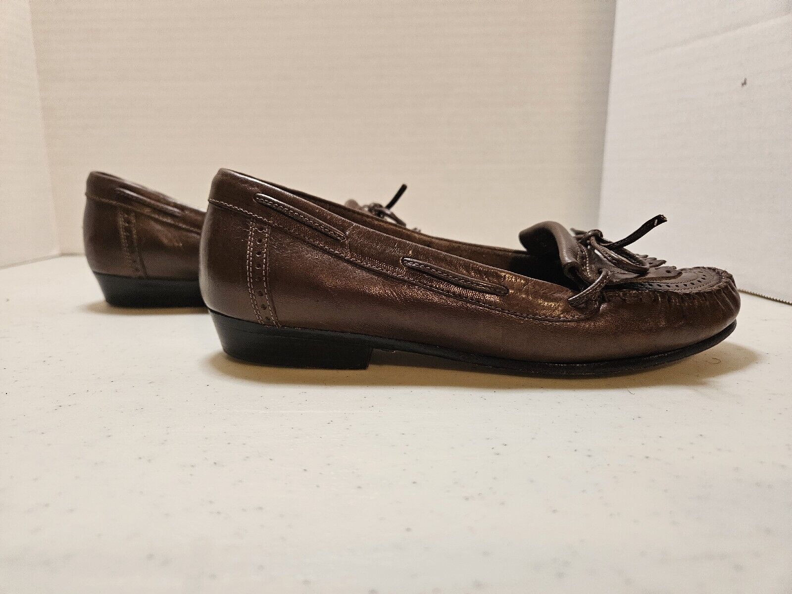 GH Bass Size 5 Tailored Brown Loafers Lucy - image 5