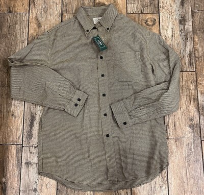 L.L. Bean wicked good size medium mustard long sleeve button down NEW with tags 
