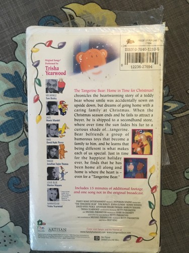 Classic The Tangerine Bear Home in time for Christmas VHS tape factory sealed - Picture 2 of 2