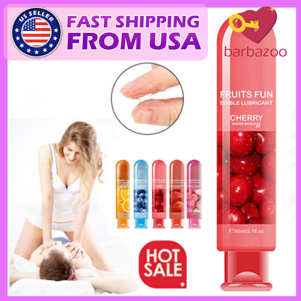 Edible Fruit Flavor Lubricant Gel Lube Edible Oral-Sex-Sexual-Massage-Oil  Adult