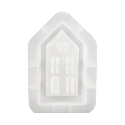 3 Stampi In Silicone Per Portacandele A Forma Di Casa | Fai Da Te E Colata Di Gesso, Resina | Riusabili, Antiaderenti, Facili Da Sformare - 5