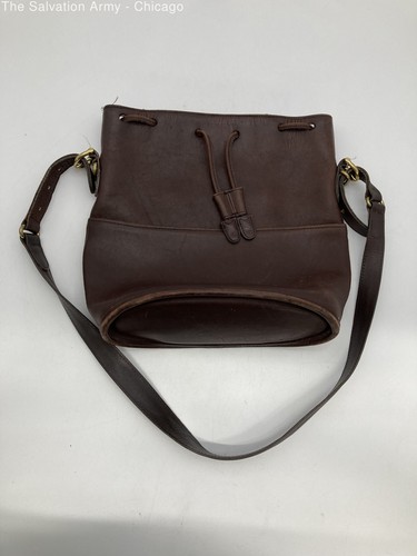 Vintage Coach Brown Women Leather Bucket Bag