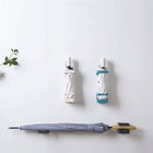  2 Pcs Multifunctional Storage Rack Wall Hanging Umbrella Mount Drain Shelf