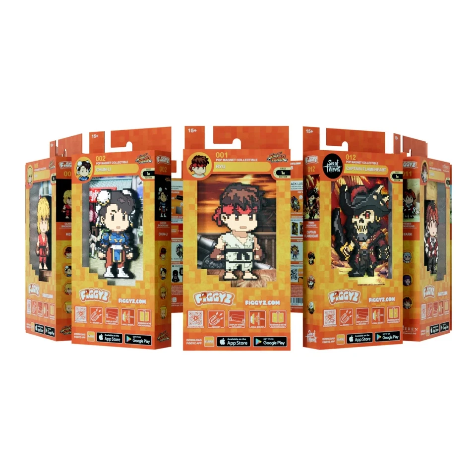 Licencia Oficial Street Fighter CHUN FiGGYZ Pop Imán Soporte de Exhibición 3D Foto 3 de 4