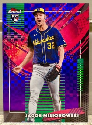 ROOKIE JERSEY NUMBER MATCH! 2026 Topps Finest Jacob Misiorowski 32/75! BREWERS!