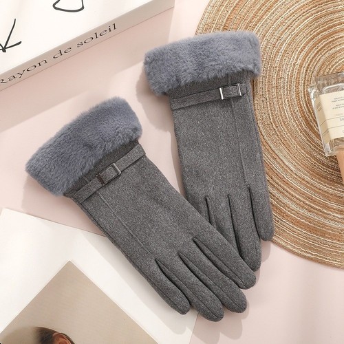 Touchable Screen Touch Screen Gloves Plush Skiing Gloves Autumn and ...