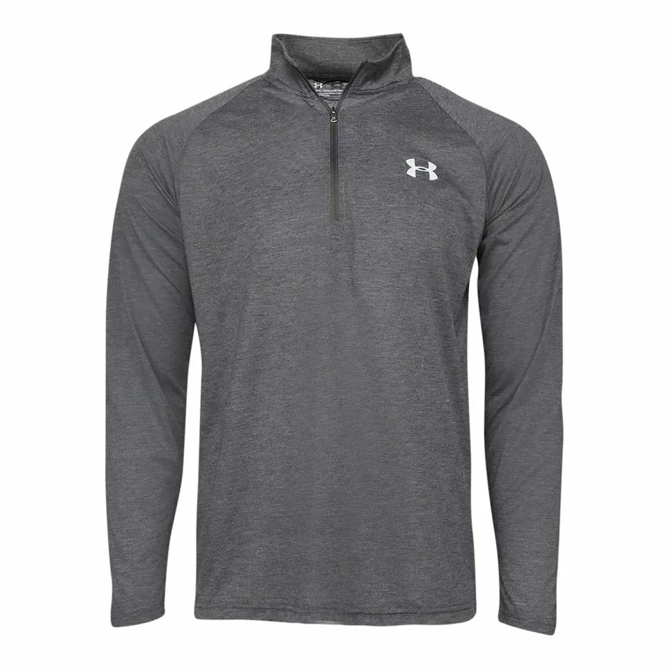 ПУЛОВЕР UNDER ARMOUR TECH MUSCLE С ДЛИННЫМ РУКАВОМ НА МОЛНИИ 12 РАЗМЕР МУЖСКОЙ 2XL - ТЕМНО-СЕРЫЙ 7490₽