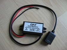 DC-DC Converter USB Step Down 12V to 5V 3 Amps 15 Watts Sealed E60ADA