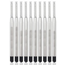 Ballpoint Pen Refills with Spring for Penneed B5/B6/B8 Pen, Parker Black Ink