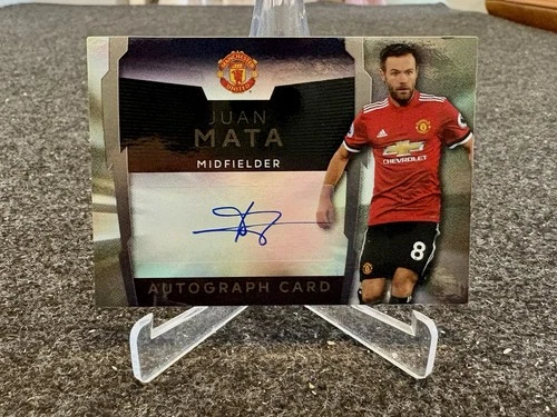 2017-18 Topps Premier League Platinum Juan Mata Auto