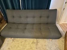 Habitat Kota 3-Seater Velvet Sofa Bed Teal Clic Clac