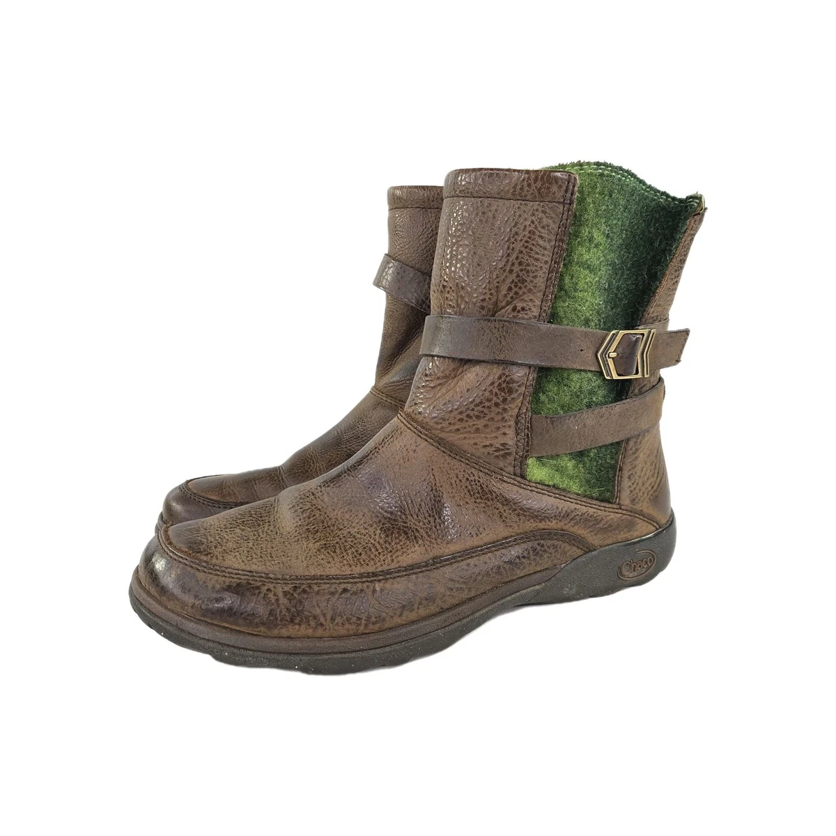 Chaco Men\'s Quilted Rain & Snow Boots - Dark Green and Brown Chaco Booties for Women for sale | eBay main image 3
