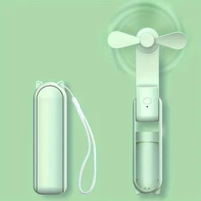 1pcs Portable USB Rechargeable Handheld Fan – 2025 Model, Mini Power Bank Fan