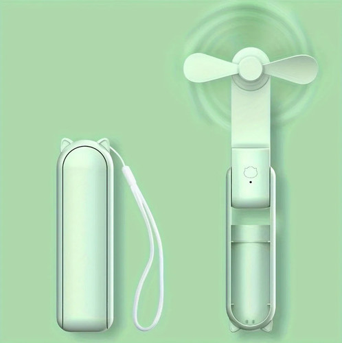 1pcs Portable USB Rechargeable Handheld Fan – 2025 Model, Mini Power Bank Fan