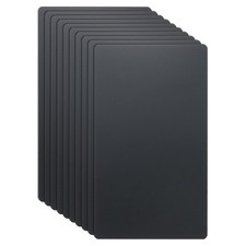 10pcs Metal Business Cards Blanks 4.7x2.8x0.02 Inch Titanium Laser Engrave Black