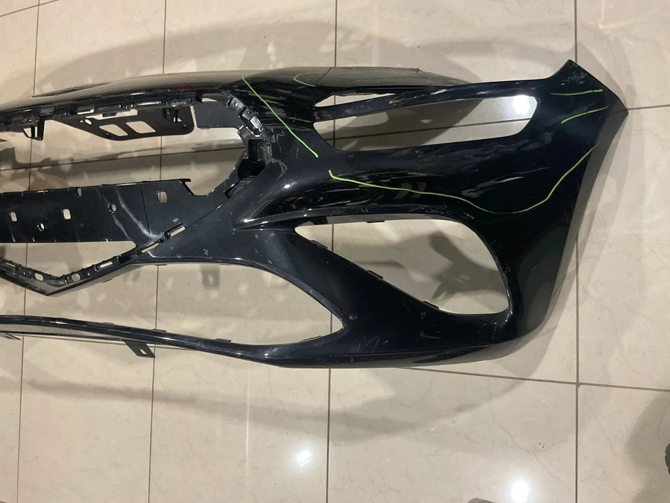 Front Bumper Cover Black 2021-2023 Hyundai Genesis G70 86556 g9500 OEM - Image 2 of 4