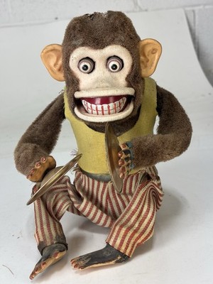 Vtg 1950's Musical Jolly Chimp Clapping Cymbal Monkey Toy CK Japan