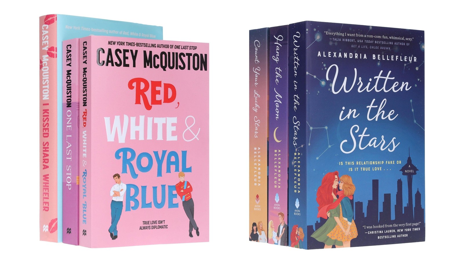Written in the Stars Series by Alexandria Bellefleur & Casey McQuiston 6 Books