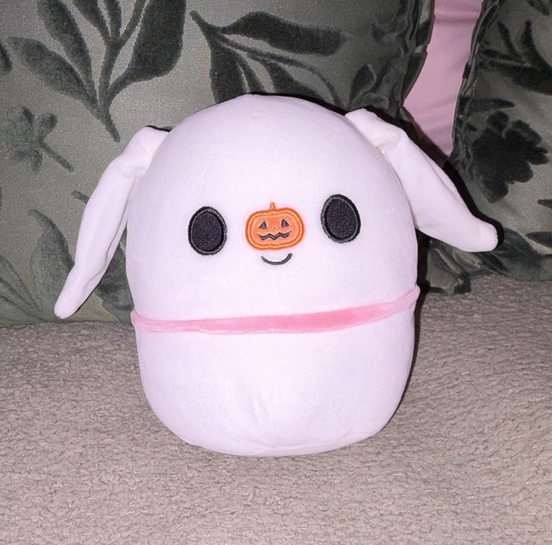 Kellytoy Squishmallows Disney The Nightmare Before Christmas Zero Ghost Plush